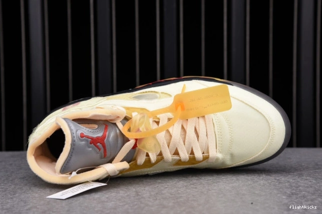 Retro 5 OFF-WHITE DH8565-100 Jordan Sail 0731